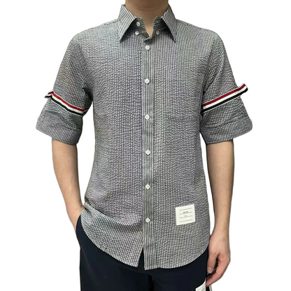 2025SS  Seersucker shirt THOM TREND