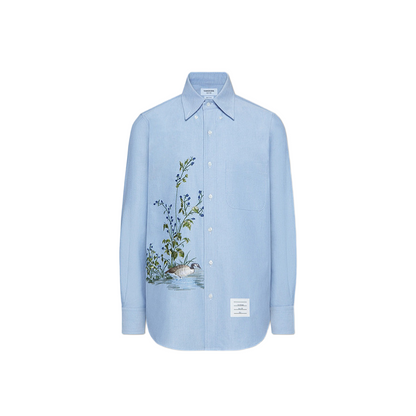 2025SS   Embroidered Oxford Shirt THOM TREND