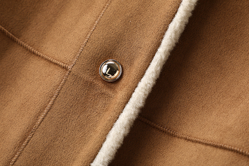 2025SS Suede faux lambskin jacket THOM TREND