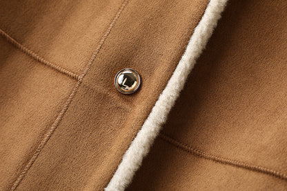 2025SS Suede faux lambskin jacket THOM TREND