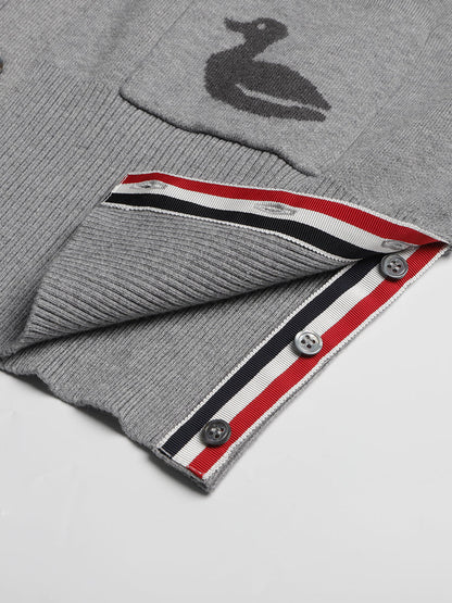 Duck-shaped knitted cardigan THOM TREND