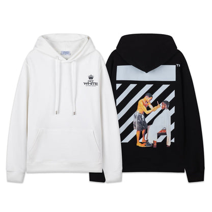 OFF Oversized Pullover Hoodie Light Luxury Station