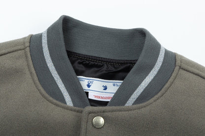 Embroidered Varsity Jacket Light Luxury Station