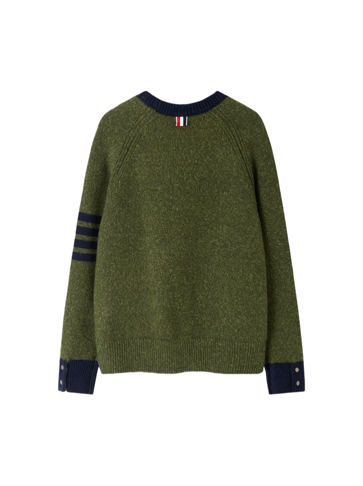 Unisex sweaters by Thom Browne, knitwear detail view