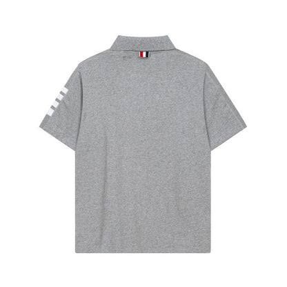 2025SS Four-bar sleeve T-shirt THOM TREND