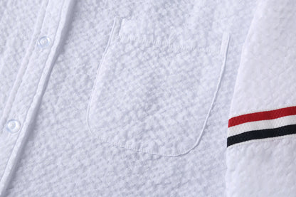 2025SS Women's Seersucker Shirt THOM TREND