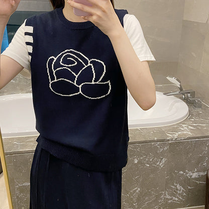 Chest flower vest Women's vest