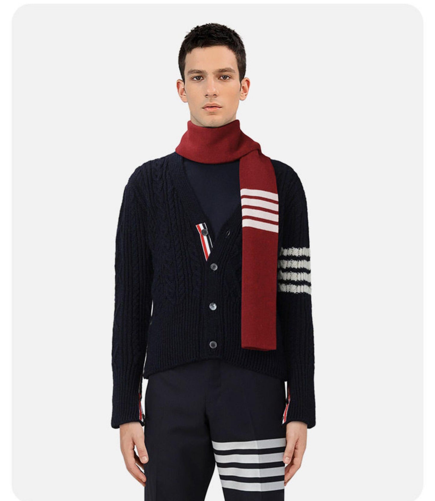 2025SS  Unisex red scarf THOM TREND