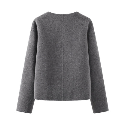 2025SS Buttoned double-faced wool coat THOM TREND