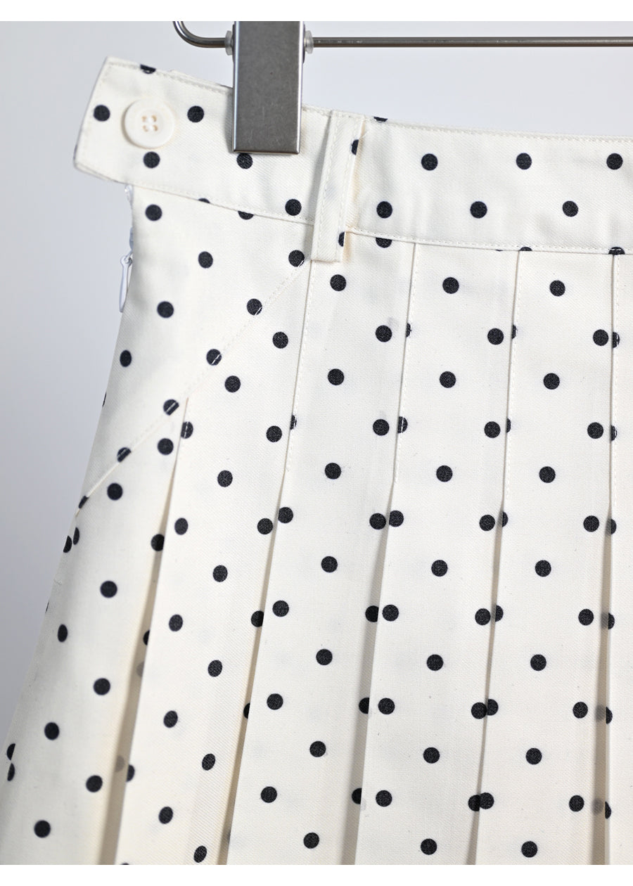 Polka dot high-waisted skirt THOM TREND