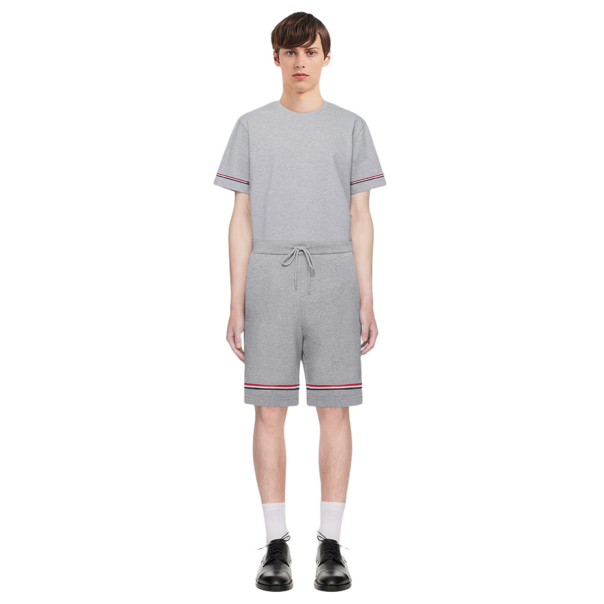 Thom Browne Style Tricolor ribbon unisex shorts - Image 7
