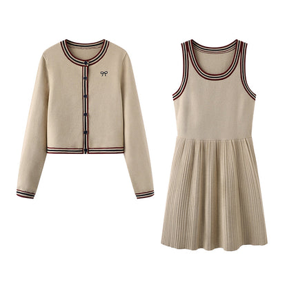 2025SS Cardigan jacket + vest skirt THOM TREND