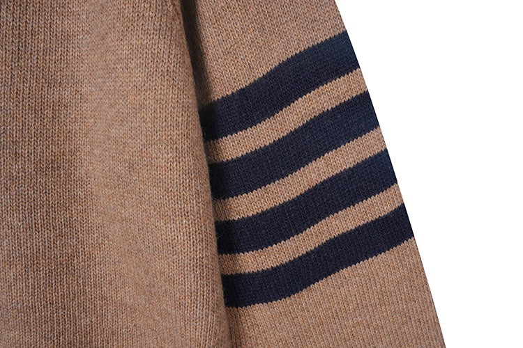 Unisex sweater by Thom Browne, knitwear detail view