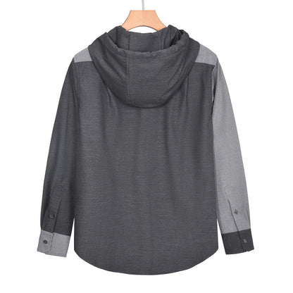 2025SS color-block hooded shirt THOM TREND