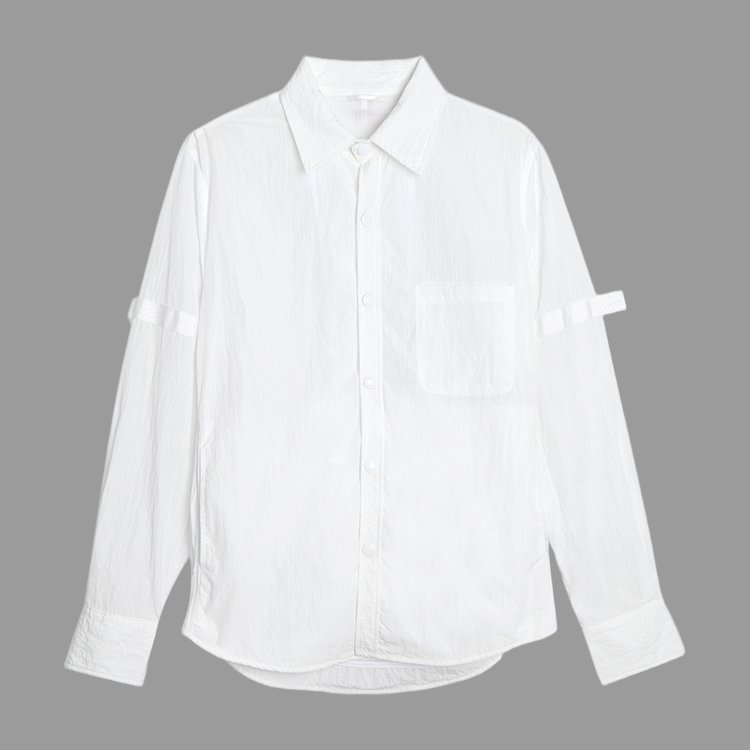 Men's shirt by Thom Browne, shirt detail view