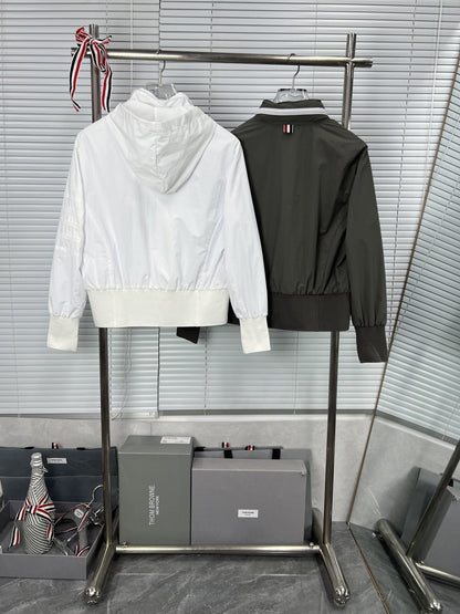 2025SS striped zip-up jacket THOM TREND