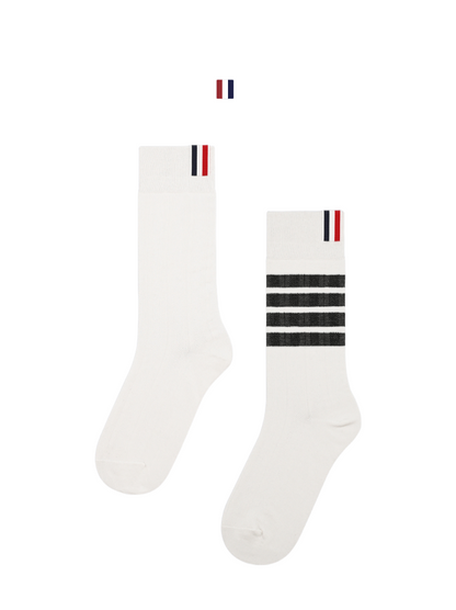 Dark striped four-stripe stockings THOM TREND