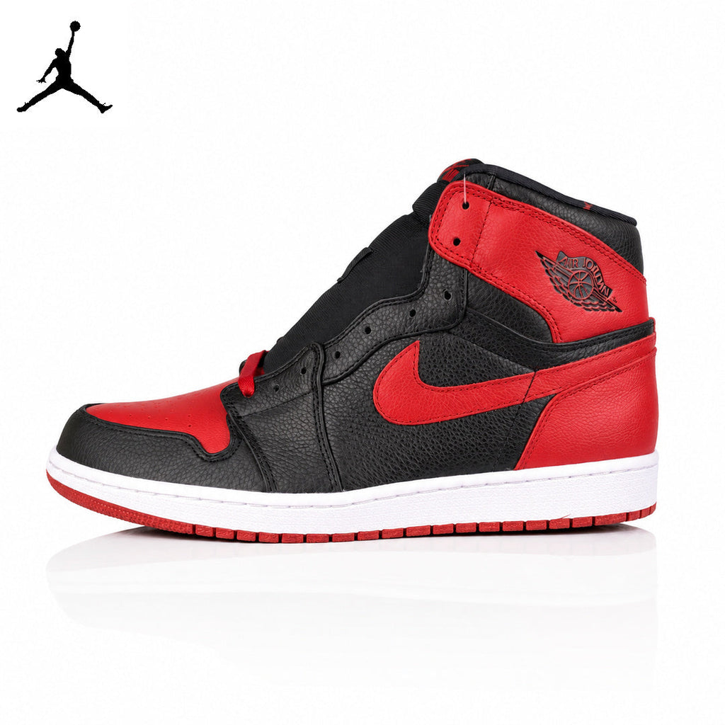 Air Jordan 1 High Black/Red Banned 432001-001 Unisex Sneakers main product view