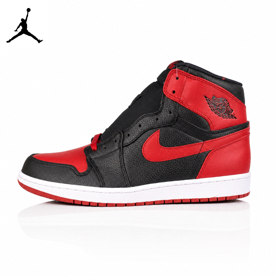 Air Jordan 1 High Black/Red Banned 432001-001 Unisex Sneakers main product view