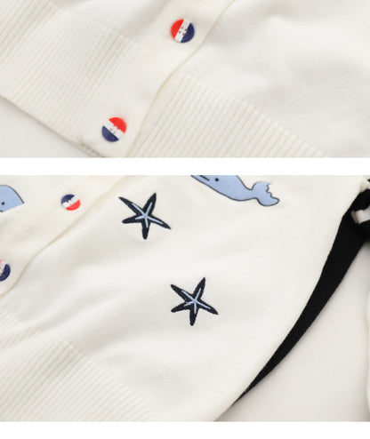 Women's V-neck cardigan