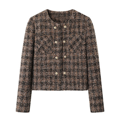 2025SS Plaid short jacket + skirt THOM TREND