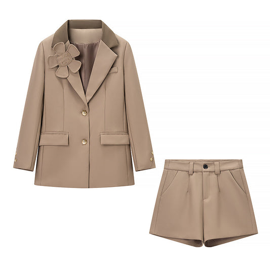 2025SS Flower grid patchwork set THOM TREND