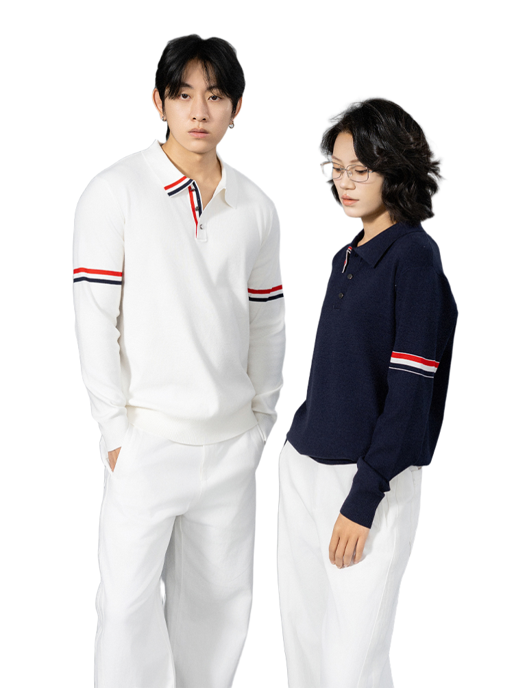 2025SS Unisex lapel sweater THOM TREND