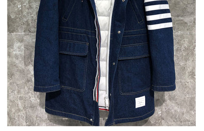 2025SSS Mid-length denim jacket THOM TREND