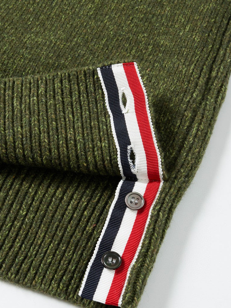 Unisex sweaters by Thom Browne, knitwear detail view