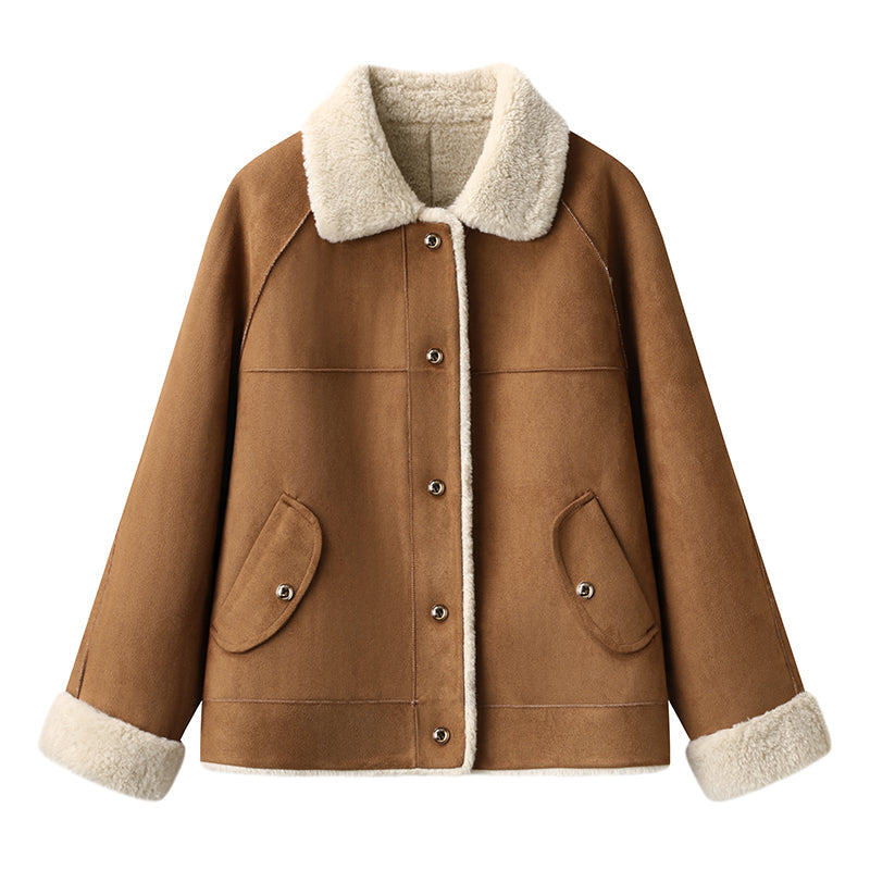 2025SS Suede faux lambskin jacket THOM TREND