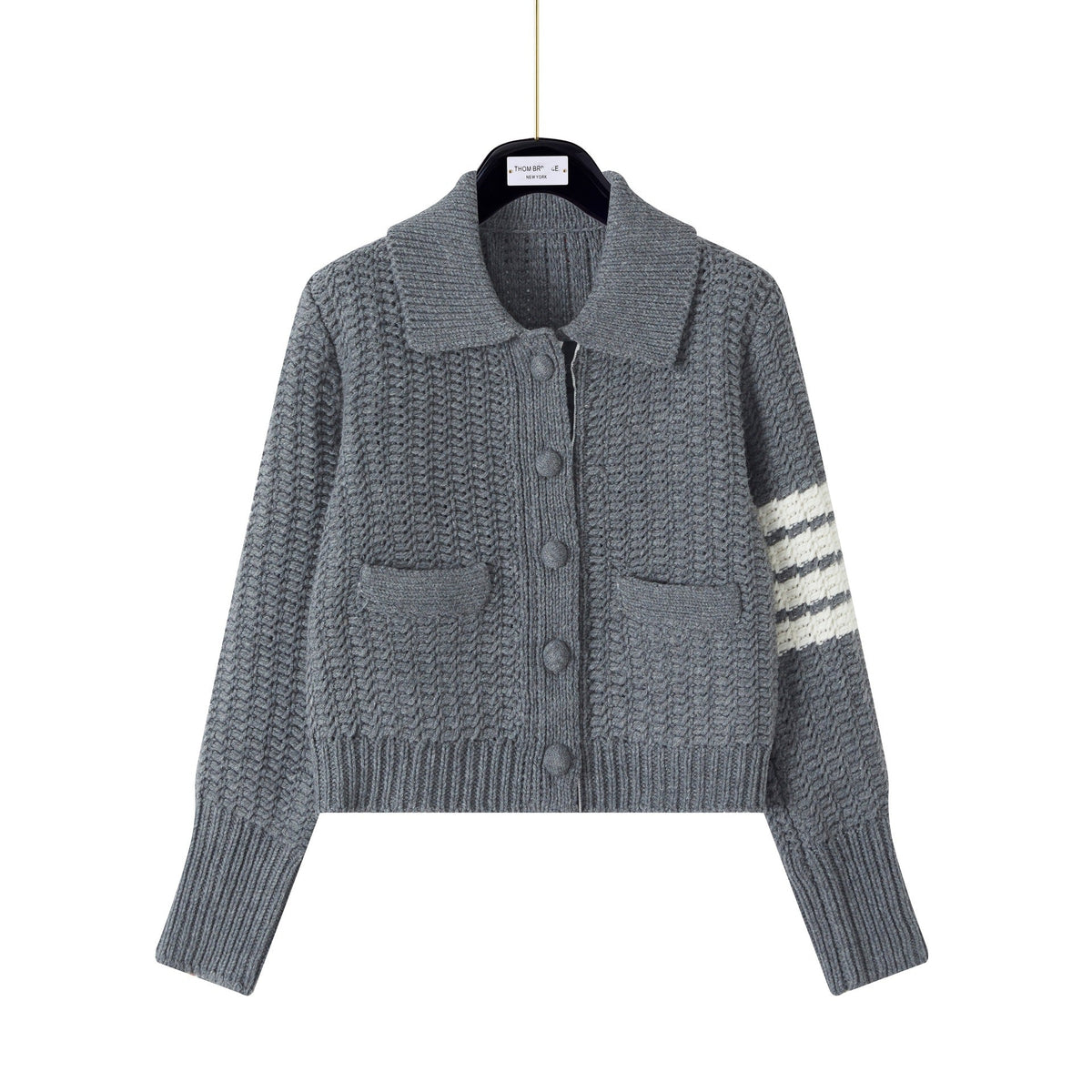 wool knit cardigan - Image 6