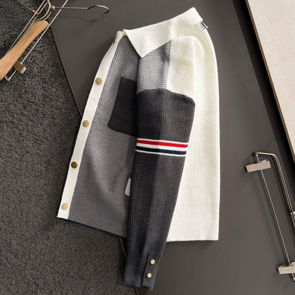 Color-blocked cardigan THOM TREND