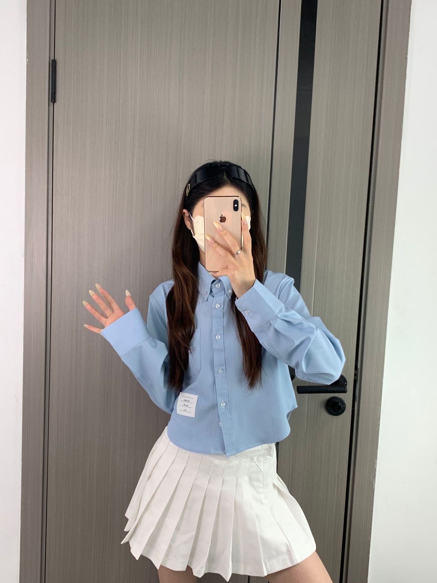 2025SS  striped long-sleeved shirt THOM TREND