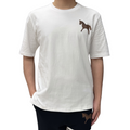 Four-Bar Crew Neck Short Sleeve T-Shirt by Thom Browne, product detail view