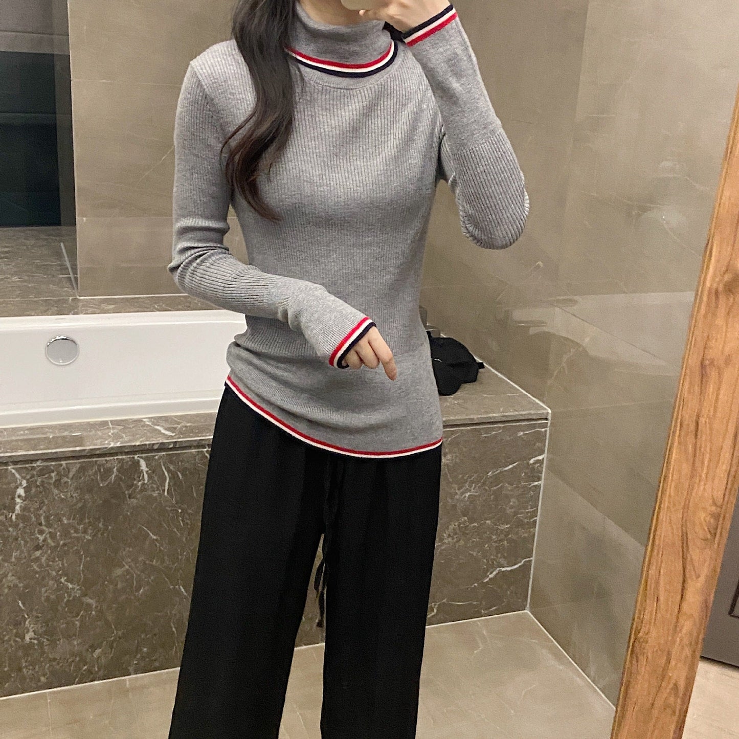 2025SS Turtleneck bottoming shirt THOM TREND