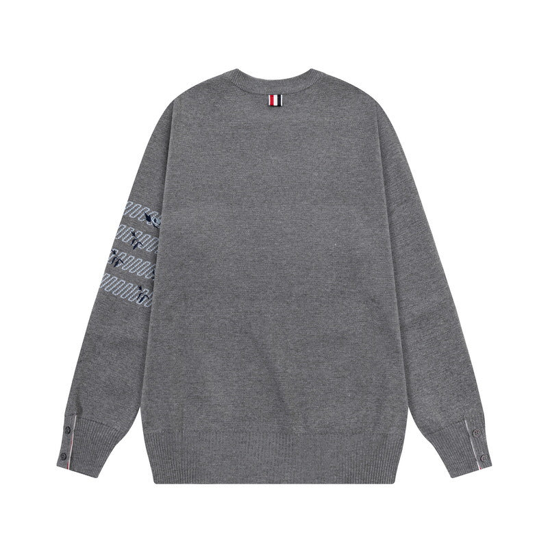 Men's Sweater by Thom Browne, knitwear detail view