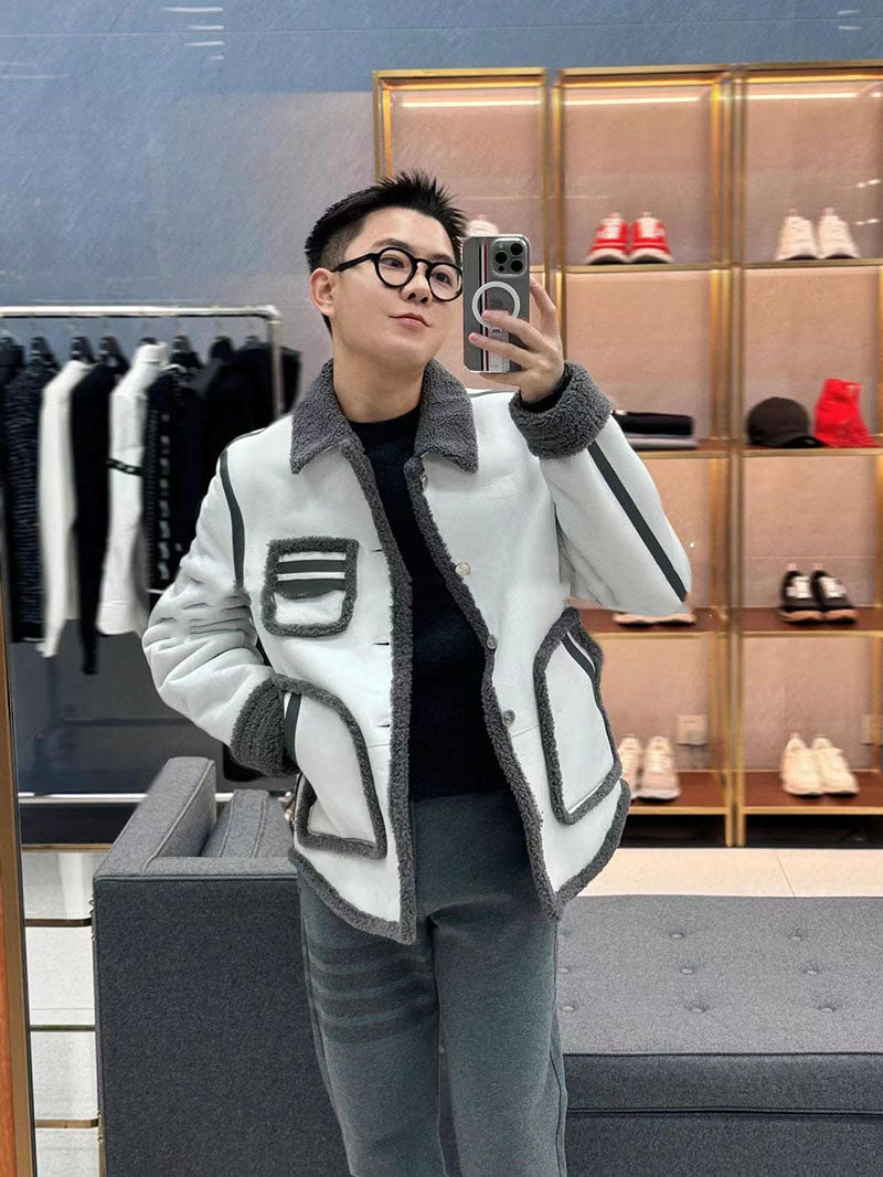 2025SS Lapel wool coat THOM TREND