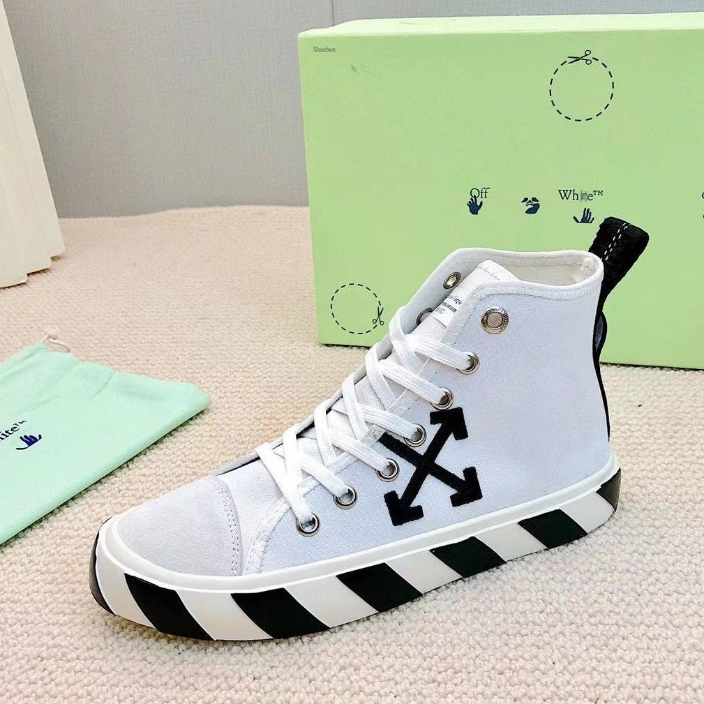 OFF-Whlte high-top sneakers#48 4-Bar