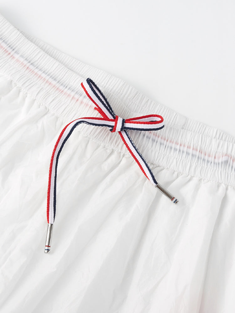 Thom Browne Style Men's diagonal striped beach pants - Image 7