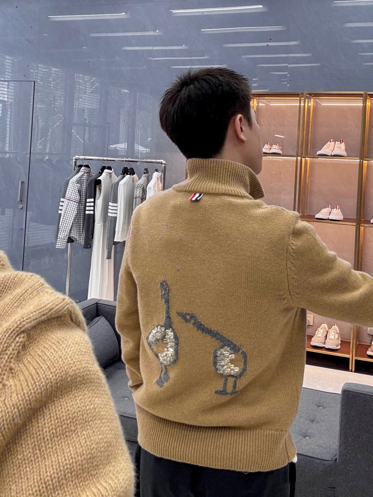 Men's Sweaters by Thom Browne, knitwear detail view