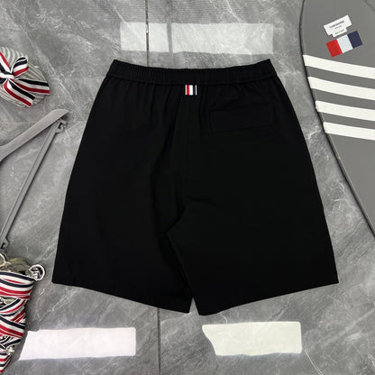 Colorblock Wave-Stripe Polo Tee – Unisex Summer Short Sleeve（副本） THOM TREND