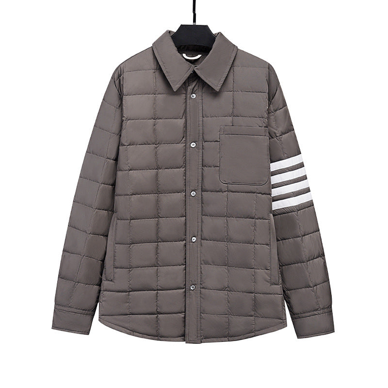 2025SSS Plaid four-bar jacket THOM TREND