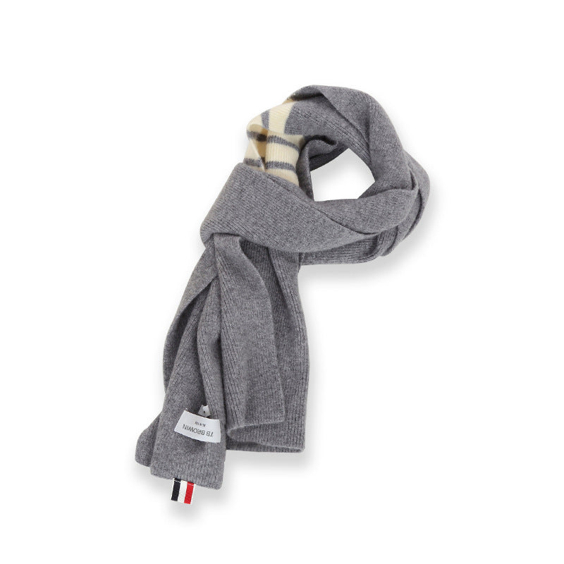 Four stripes scarf hat autumn and winter THOM TREND