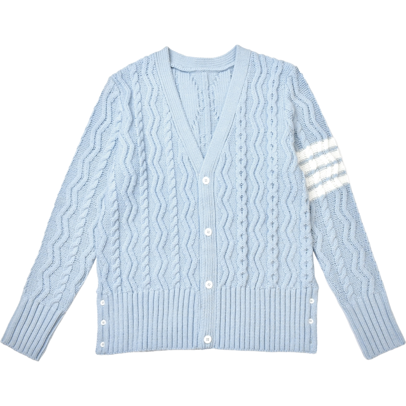 Sweater Jacket by Thom Browne, knitwear detail view