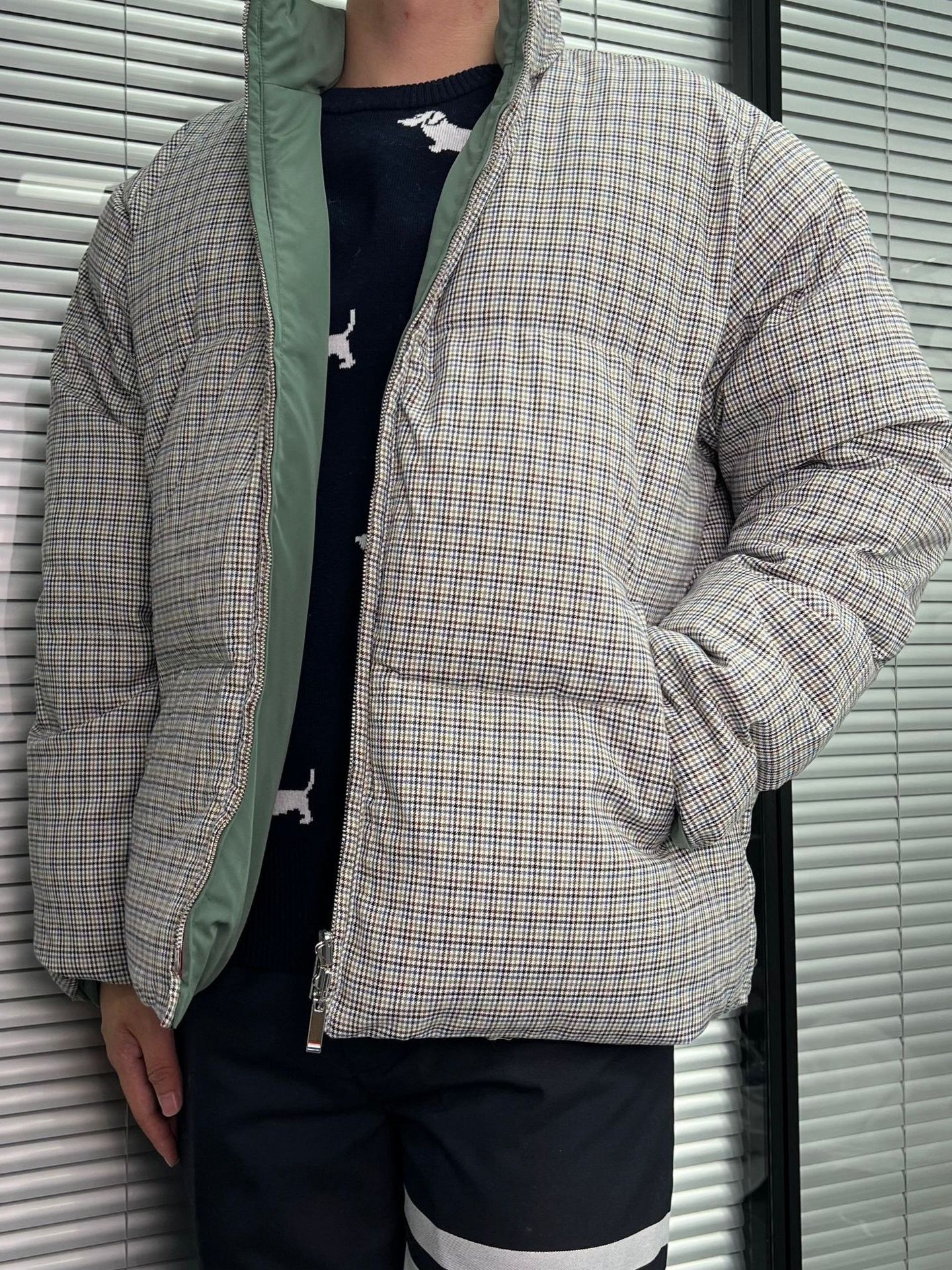 Men's reversible down jacket THOM TREND