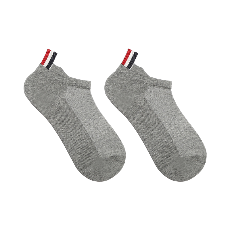Solid color thin boat socks THOM TREND