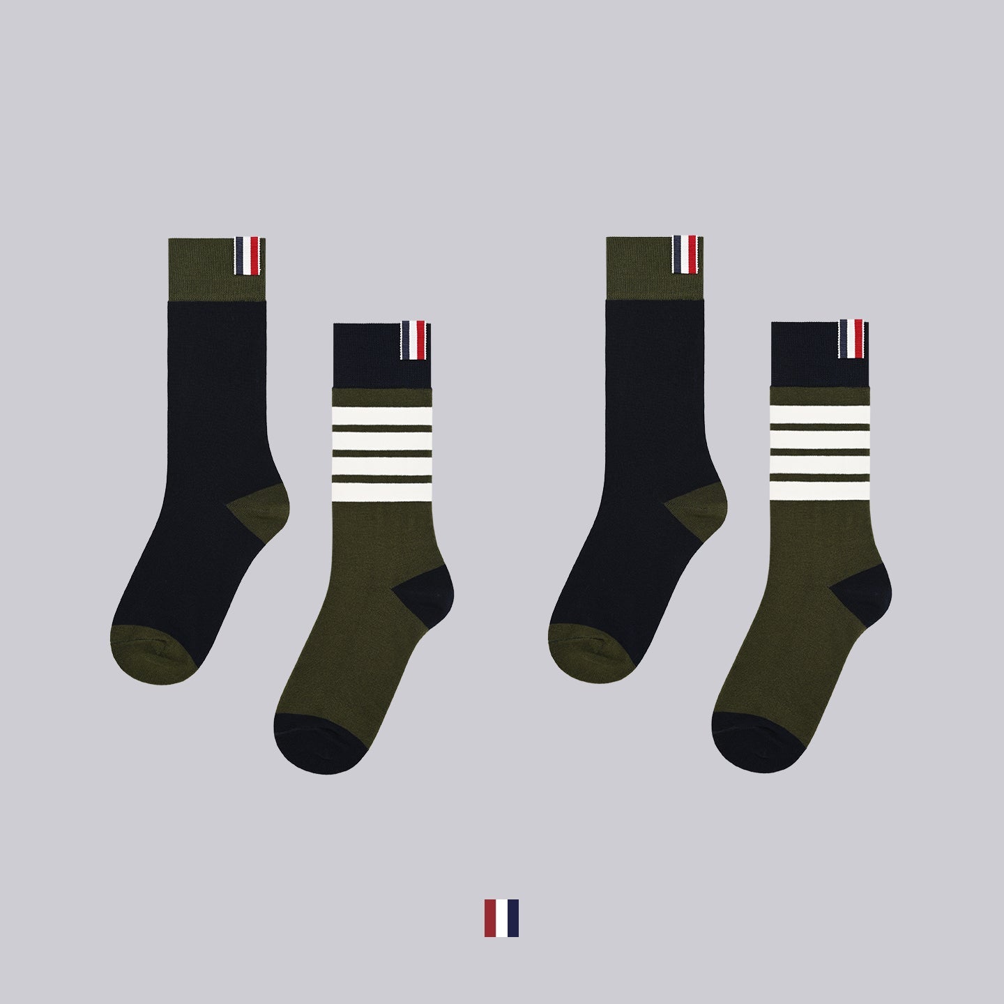 Color-blocked socks THOM TREND