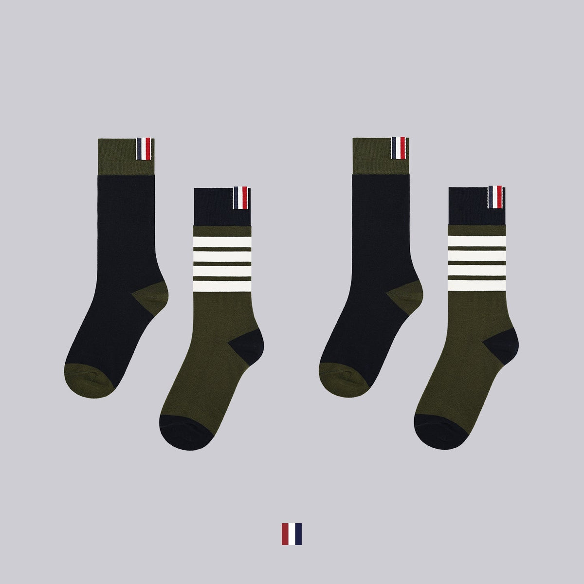 Color-blocked socks THOM TREND