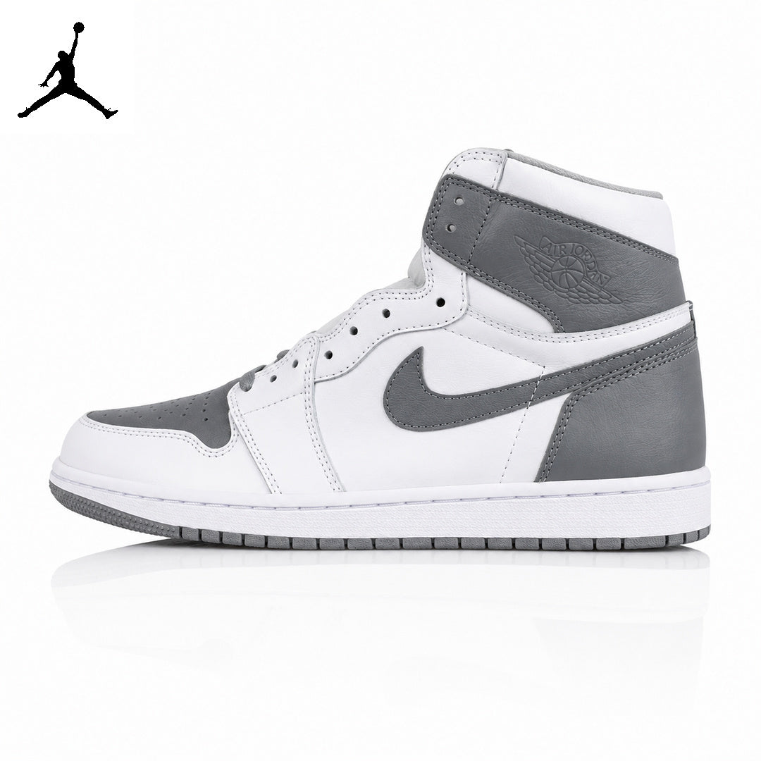 Air Jordan 1 High White/Grey Goat 555088-037 Unisex Sneakers main product view