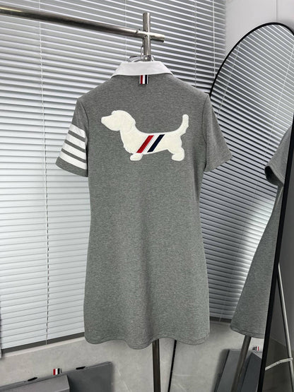 Striped V-Neck Sleeveless Knit Dress（副本） THOM TREND